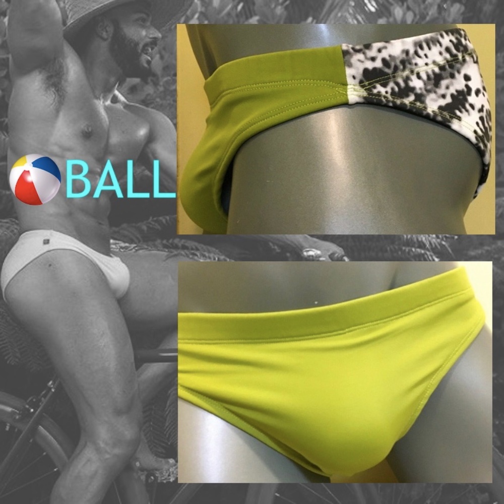 Ball HANDMADE Swimsuit, New, Olive/Gray